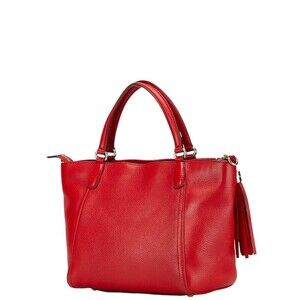 Gucci red Shoulder leather Bag Soho